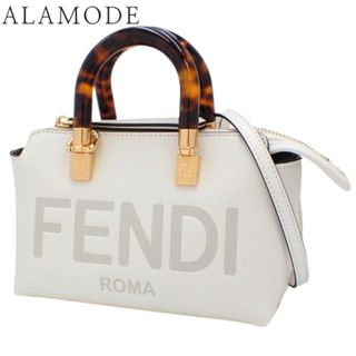 フェンディ(FENDI)のFENDI(フェンディ) BY THE WAY バイ ザ ウェイ ミニ ハンドバッグ 2way ショルダー 肩掛け ミニバッグ ミニボストン レザー ホワイト白シロ ゴールド金具 8BS067ABVLF1JTW(2024年4月現在現行品) レディース 40601112838【中古】【アラモード】(ハンドバッグ)