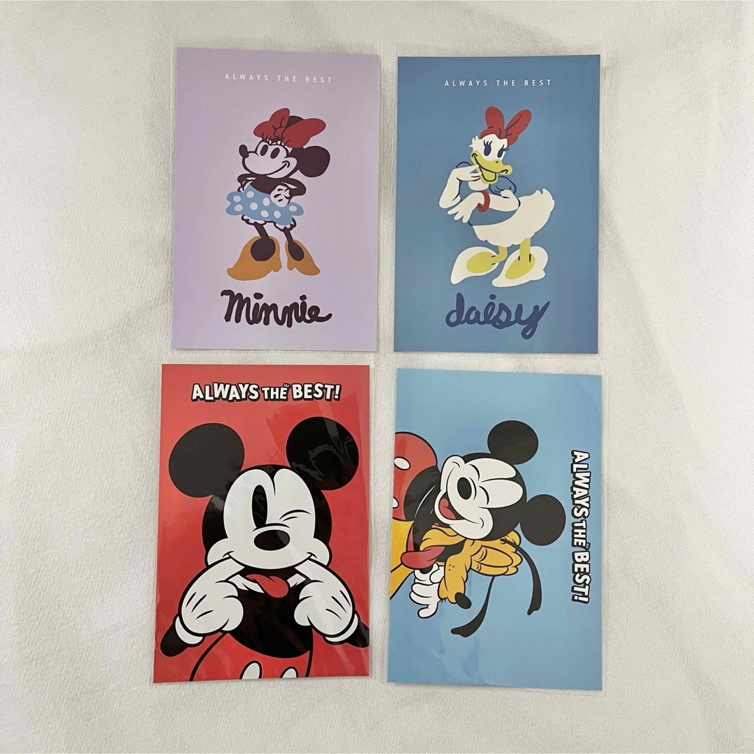 ディズニー ポストカード4枚セット 昔ミッキー 真っ黒い ディズニー ポストカード4枚セット 昔ミッキー 真っ黒い