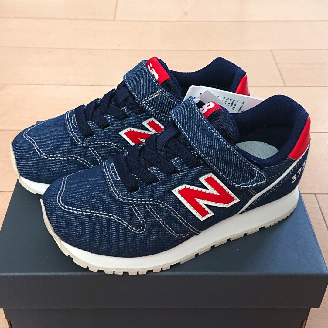 New Balance(ニューバランス)の新品 【17.5㎝】ニューバランス NB スニーカー 373  XM ネイビー キッズ/ベビー/マタニティのキッズ靴/シューズ(15cm~)(スニーカー)の商品写真