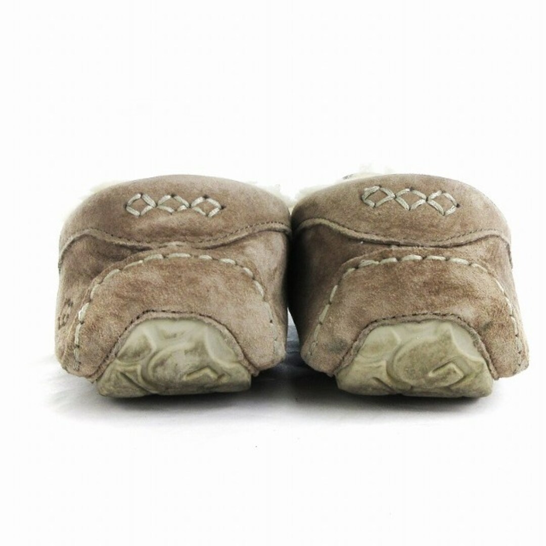 UGG(アグ)のアグ モカシン ローファー スリッポン ボア スエード ベージュ 23cm レディースの靴/シューズ(ローファー/革靴)の商品写真