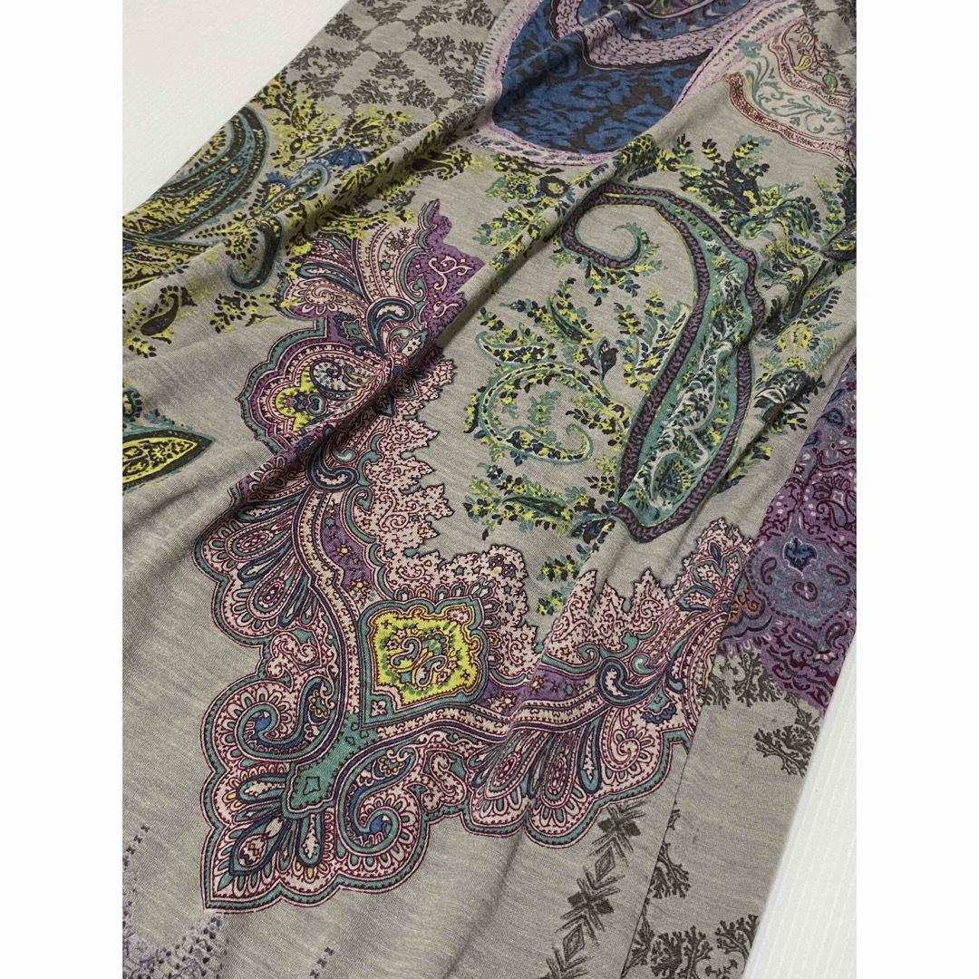 ETRO(エトロ)のETRO エトロ　ワンピース　ドレス　ペイズリー 長袖 総柄　ストレッチ　極美品 レディースのワンピース(ひざ丈ワンピース)の商品写真