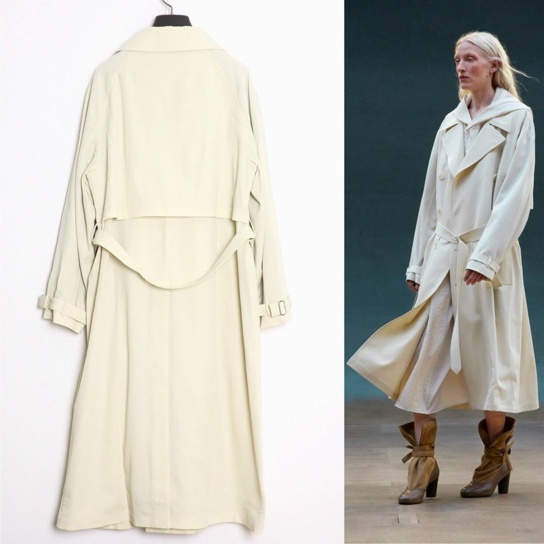 LEMAIRE - ルメール 22SS 新品 ウールツイル トレンチコート XS LEMAIRE - ルメール 22SS 新品 ウールツイル トレンチコート XS