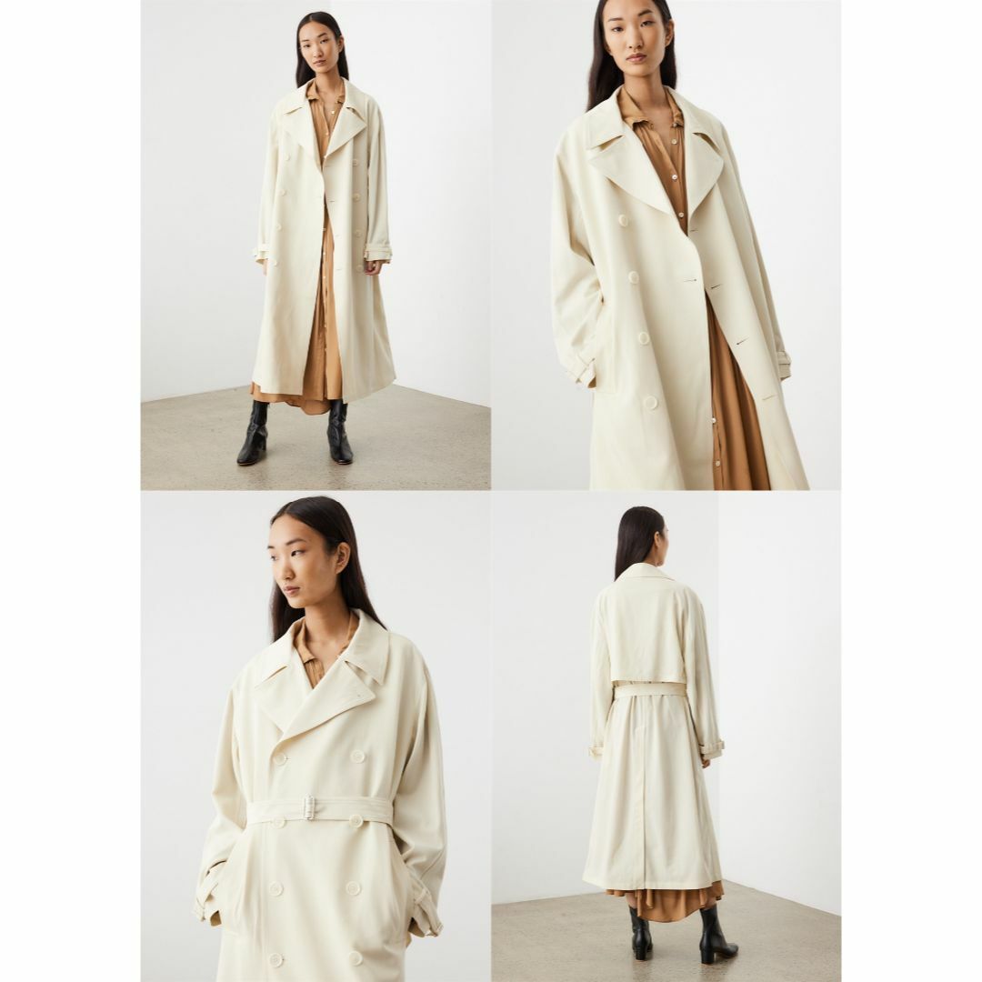 LEMAIRE - ルメール 22SS 新品 ウールツイル トレンチコート XS LEMAIRE - ルメール 22SS 新品 ウールツイル トレンチコート XS