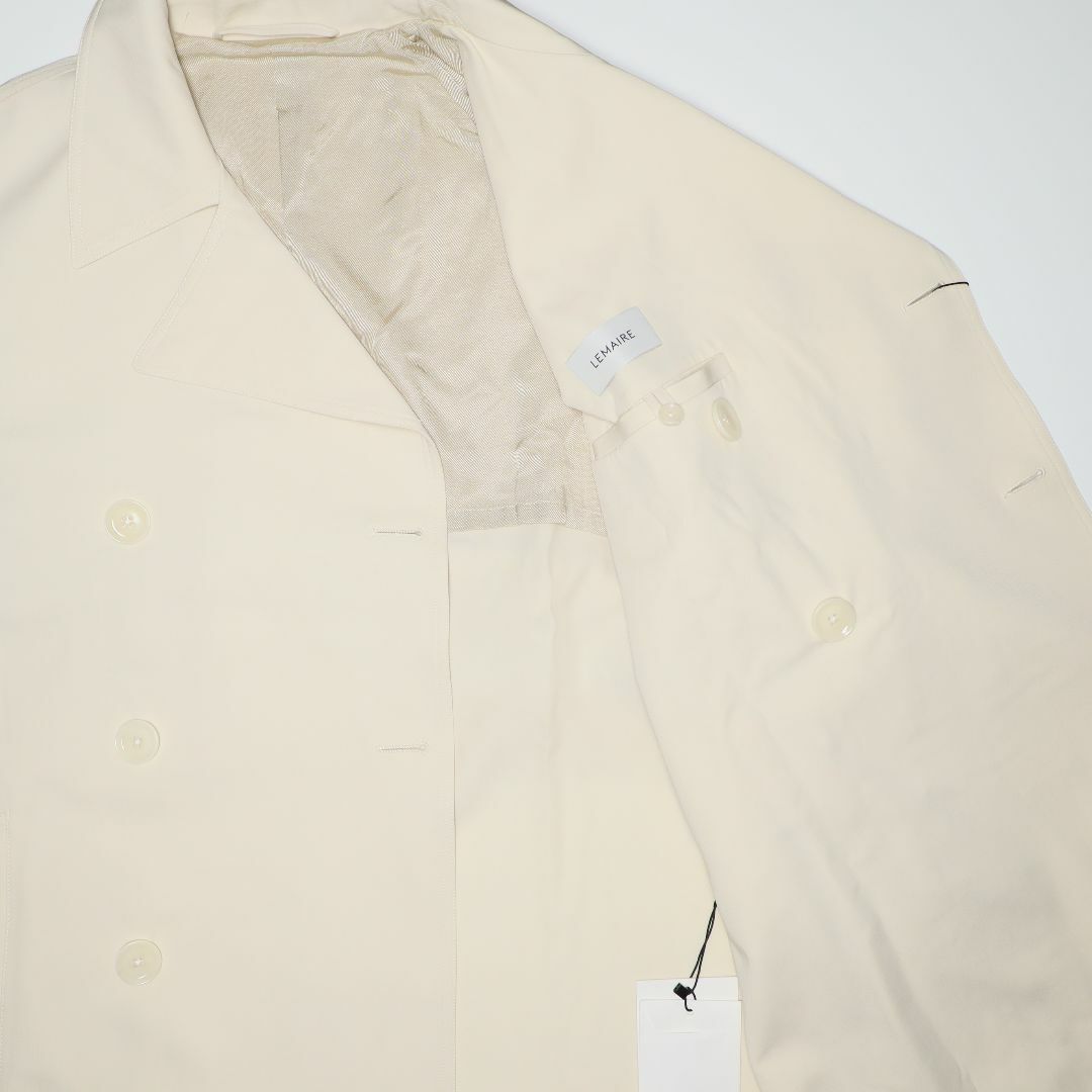 LEMAIRE(ルメール)のルメール 22SS 新品 ウールツイル トレンチコート XS Aライン メンズのジャケット/アウター(トレンチコート)の商品写真