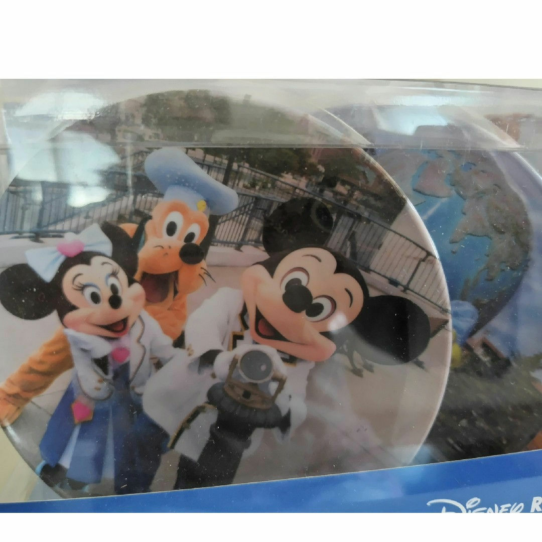 Disney(ディズニー)のディズニーリゾート　実写　ミニプレート　４枚セット　ディズニーシー　ランド エンタメ/ホビーのおもちゃ/ぬいぐるみ(キャラクターグッズ)の商品写真