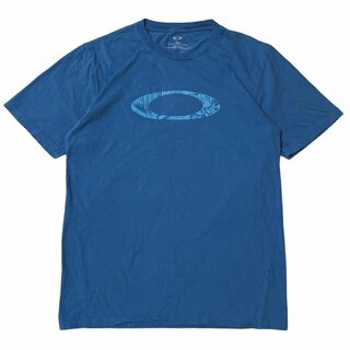 オークリー(Oakley)のOakley オークリー 半袖Tシャツ ロゴ ブルー US古着 x77(Tシャツ/カットソー(半袖/袖なし))