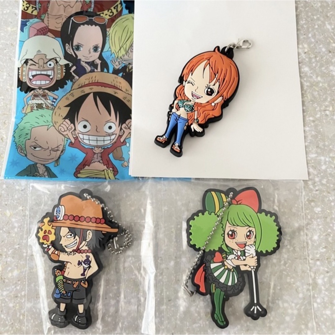 ONE PIECE(ワンピース)のワンピース　ラバーチャーム　ラバーマスコット エンタメ/ホビーのアニメグッズ(キーホルダー)の商品写真