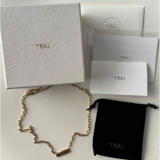 テン(TEN.)のTEN. aplomb necklace ゴールド　プレート　ネックレス(ネックレス)