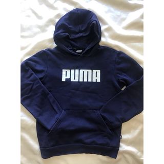 プーマ(PUMA)のプーマ　PUMA　フード付きパーカー　ネイビー　子供服　150cm(パーカー)