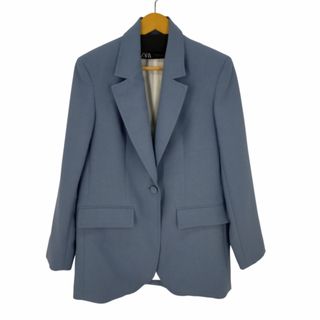 ザラ(ZARA)のZARA(ザラ) STRAIGHT CUT BLAZER BLUE レディース(テーラードジャケット)