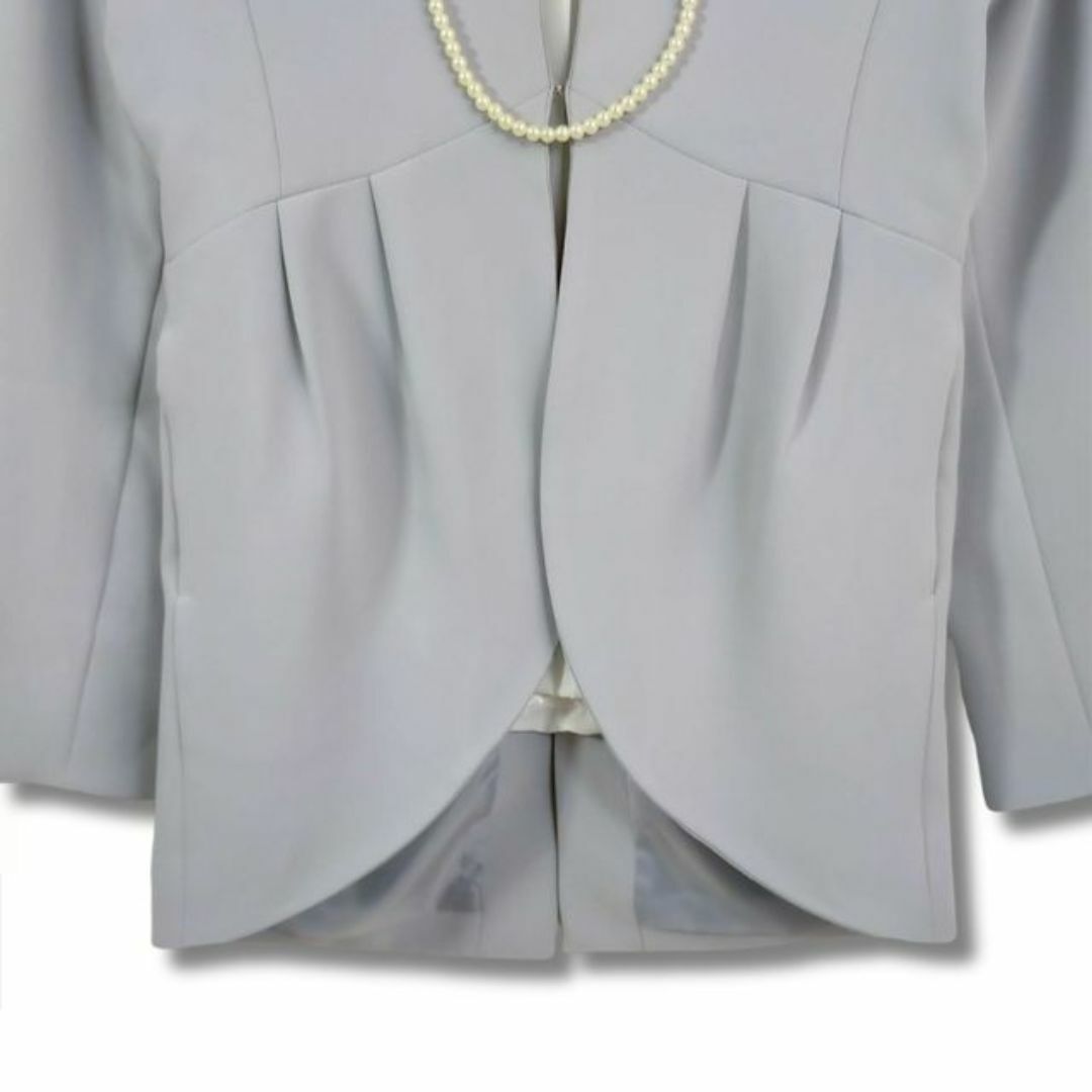 Flolia(フロリア)のフロリア パンツ スーツ S 洗える ラウンドカット テーパードパンツ セット レディースのフォーマル/ドレス(スーツ)の商品写真