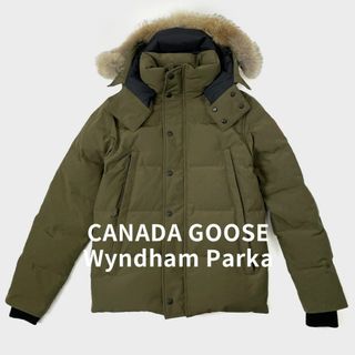 カナダグース(CANADA GOOSE)の美品 カナダグース ウインダムパーカー ダウンジャケット 3808MA カーキS(ダウンジャケット)