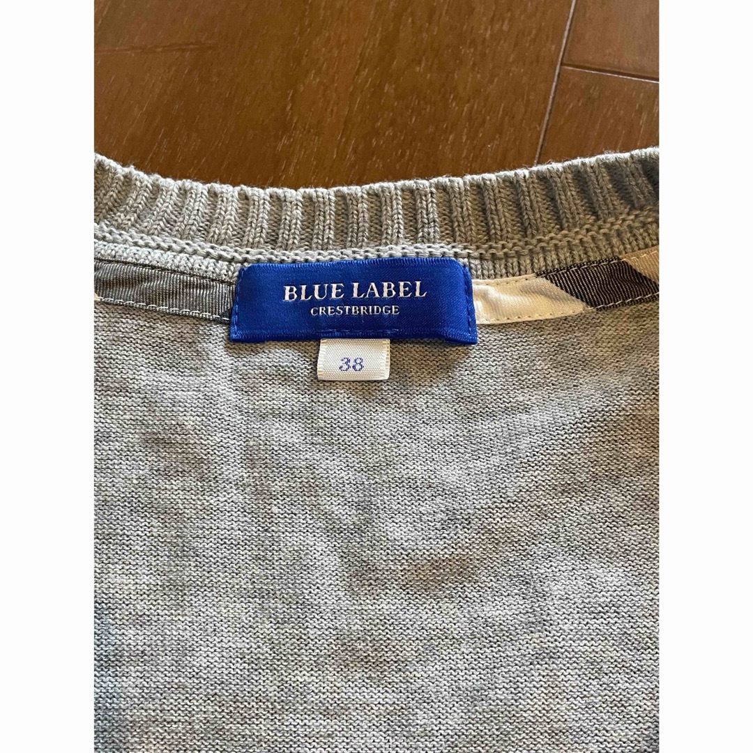 BURBERRY BLUE LABEL(バーバリーブルーレーベル)のバーバリー　ブルーレーベル　コットンカーディガン レディースのトップス(カーディガン)の商品写真