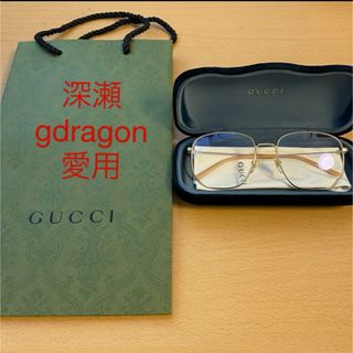 Gucci - GUCCI グッチ スクエアフレームメタルサングラス 深瀬 G-DRAGON着用