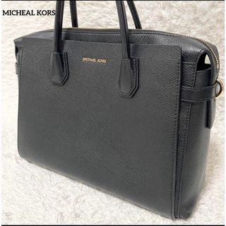 マイケルコース(Michael Kors)のマイケルコース　トートバッグ   ビジネスバッグ　A4  通勤通学　ロゴ金具(トートバッグ)