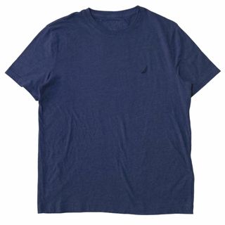 ノーティカ(NAUTICA)のNAUTICA ノーティカ 半袖Tシャツ ロゴ刺繍 ブルー US古着x81(Tシャツ/カットソー(半袖/袖なし))