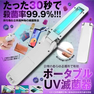 セール中★ポータブル紫外線/UV除菌ライト ハンドランプ 乾電池式 送料込み