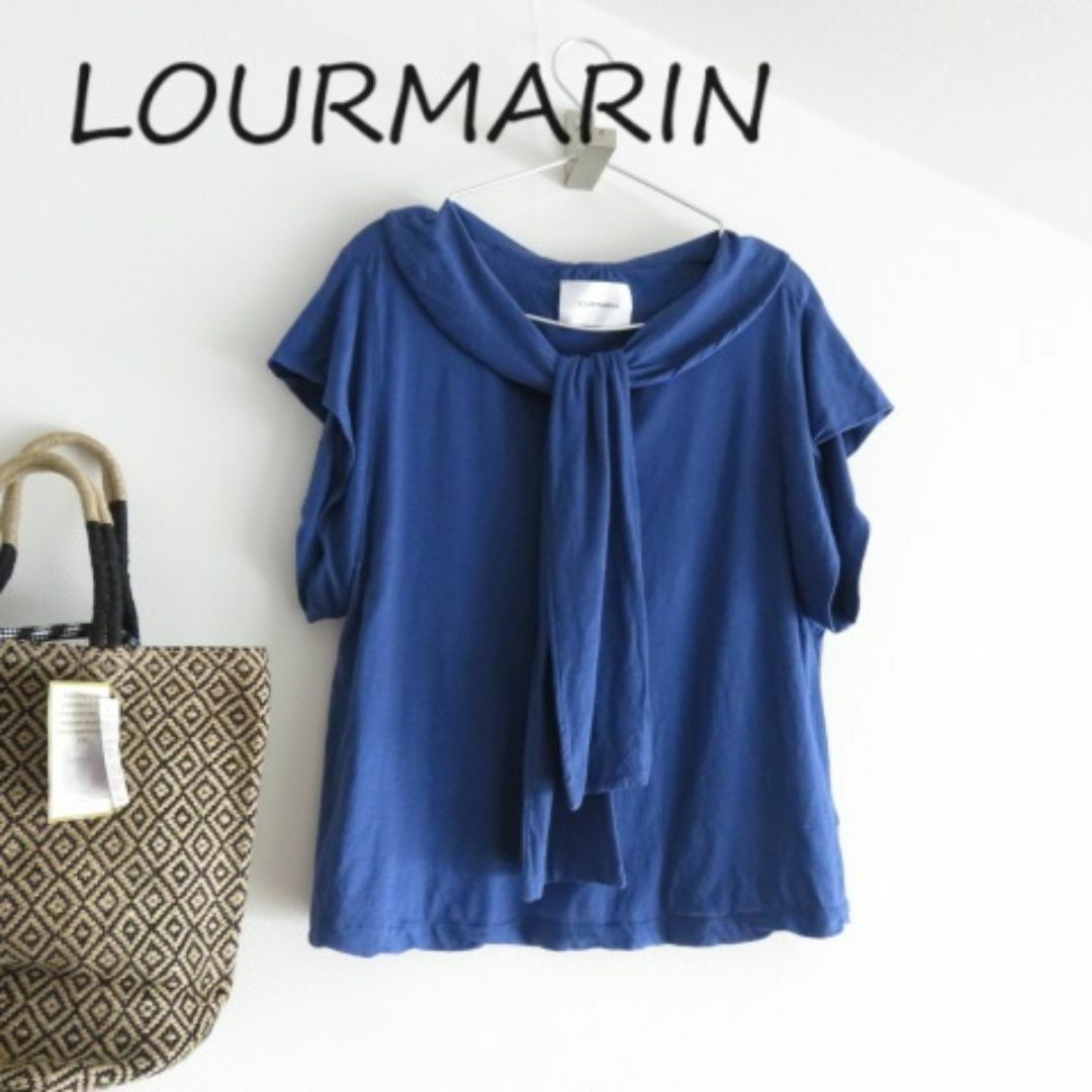 LOURMARIN(ルールマラン)のLOURMARIN ルールマラン　涼しい　夏　カットソー　Tシャツ　リボン レディースのトップス(Tシャツ(半袖/袖なし))の商品写真
