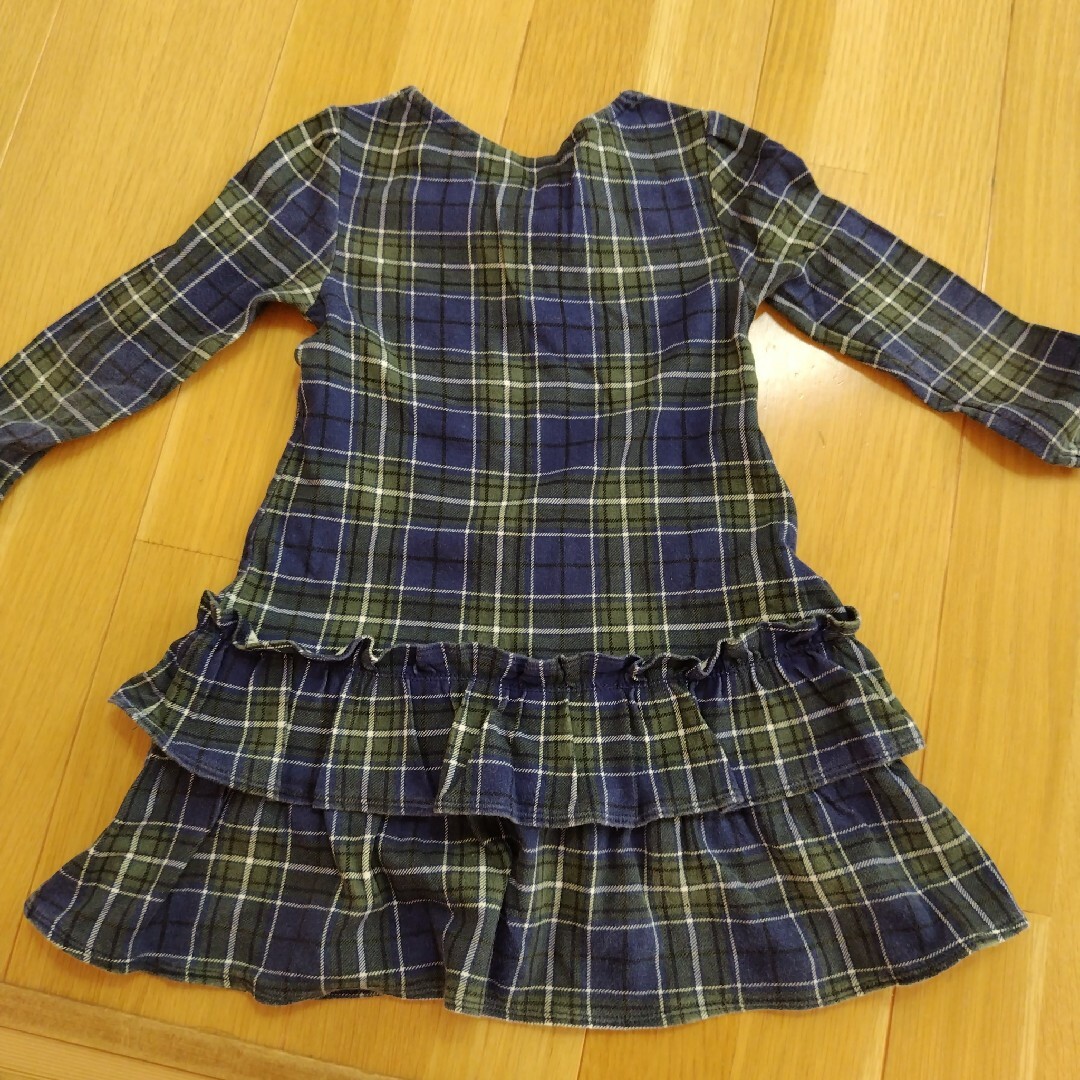 ベルメゾン(ベルメゾン)のワンピース　チェック　100 キッズ/ベビー/マタニティのキッズ服女の子用(90cm~)(ワンピース)の商品写真