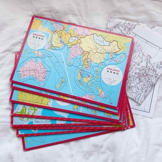 地図 パズル  ピクチュアパズル 日本地図  世界地図 セット(知育玩具)