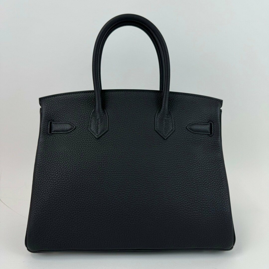 Hermes(エルメス)の新品未使用 HERMES エルメス Birkin30 バーキン30 Noir ノワール Togo トゴ PHW シルバー金具 B刻 レディースのバッグ(ハンドバッグ)の商品写真