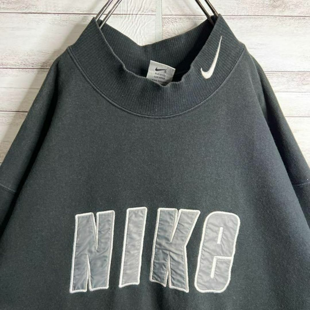 NIKE(ナイキ)の【入手困難!!】ナイキ ✈︎刺繍ロゴ 白タグ ゆるだぼ 裏起毛 スウェット メンズのトップス(スウェット)の商品写真