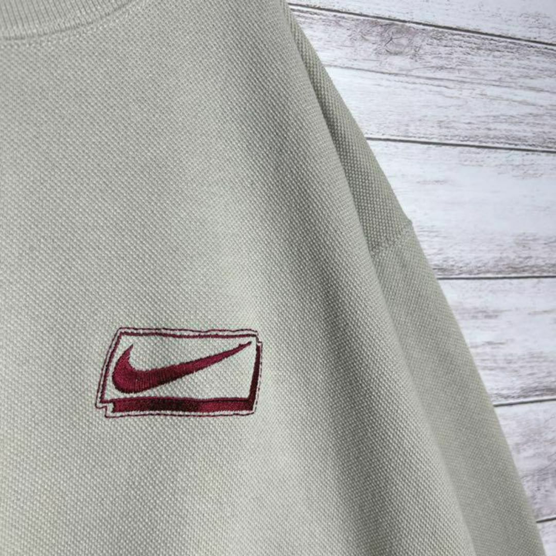 NIKE(ナイキ)の【USA製!!】ナイキ ✈︎刺繍ロゴ 白タグ ゆるだぼ 裏起毛 VINTAGE メンズのトップス(スウェット)の商品写真