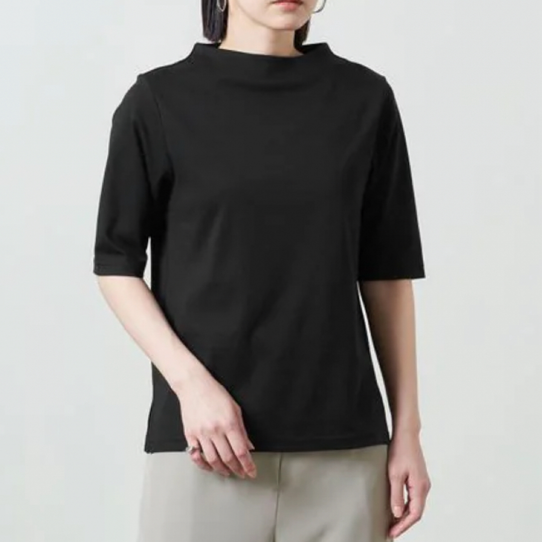 UNITED ARROWS(ユナイテッドアローズ)の汗染み防止 ハイネック Tシャツ レディースのトップス(Tシャツ(半袖/袖なし))の商品写真