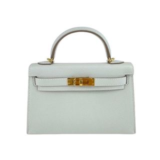 エルメス(Hermes)の新品未使用 HERMES エルメス Mini kelly ミニケリー Gray pearl グリパール Epsom エプソン GHW ゴールド金具 B刻 2wayバッグ ショルダーバッグ(ショルダーバッグ)