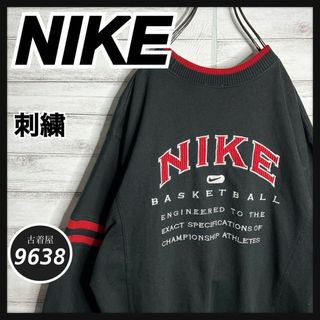 ナイキ(NIKE)の【入手困難!!】ナイキ ✈︎刺繍 バックロゴ ゆるだぼ 白タグ トレーナー(スウェット)