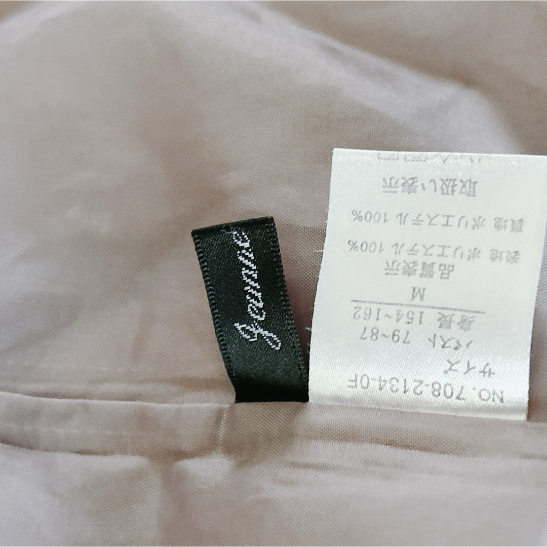 美品　ジャンヌギャルソン　キーネックウエストリボンワンピース　ポケット付き レディースのワンピース(ひざ丈ワンピース)の商品写真