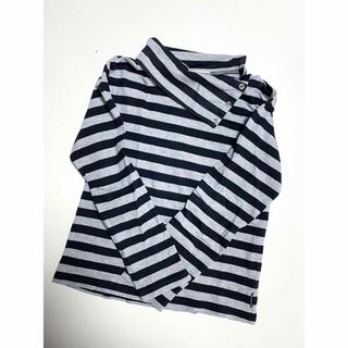 コムサデモード(COMME CA DU MODE)のCOMME CA DU MODE FILLE ボーダー タートルネック Tシャツ(Tシャツ/カットソー)