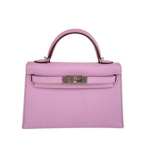 エルメス(Hermes)の新品未使用 HERMES エルメス Mini kelly ミニケリー Mauve Sylvestre モーヴシルベストル Epsom エプソン PHW シルバー金具 Z刻 2wayバッグ ショルダーバッグ(ショルダーバッグ)