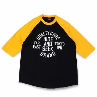 ハイドアンドシーク(HIDE AND SEEK)のHIDE AND SEEK ハイドアンドシーク ラグラン イエロー(Tシャツ/カットソー(七分/長袖))