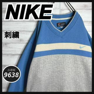 ナイキ(NIKE)の【USA製!!】ナイキ ✈︎刺繍ロゴ ゆるだぼ 裏起毛 VINTAGE(スウェット)