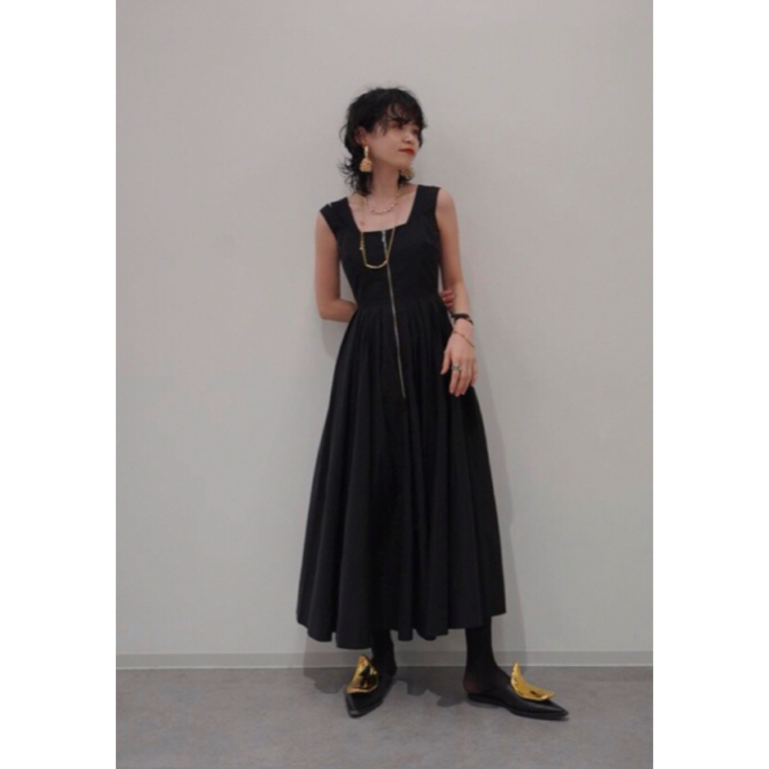 MECRE ハーフジップタンクワンピース ブラック MECRE ハーフジップタンクワンピース ブラック