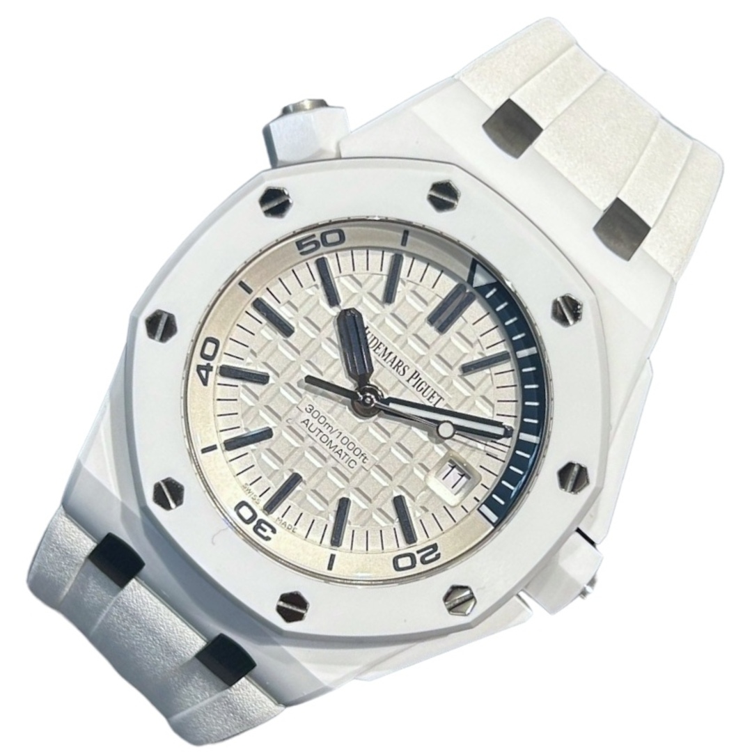 AUDEMARS PIGUET(オーデマピゲ)の　オーデマ・ピゲ AUDEMARS PIGUET ロイヤルオークオフショア ダイバー 15707CB.OO.A010CA.01 セラミック Ti/純正尾錠・ラバーストラップ メンズ 腕時計 メンズの時計(その他)の商品写真