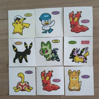 ポケモン - ポケモンデコキャラシール　9枚セット