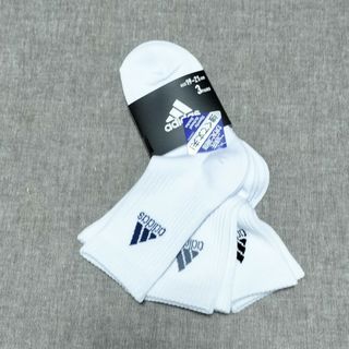 adidas - 【匿名】アディダス　靴下　ソックス　19-21cm　3個パック つま先かかと補強