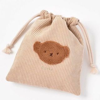 miffy - 新品☆ボリス☆ふわもこワッペン巾着☆コーデュロイ