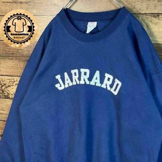 ヘインズ(Hanes)の古着　カレッジ風　JARRARD スウェットトレーナー　M ネイビー(スウェット)