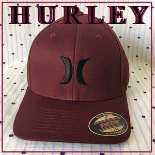 ハーレー(Hurley)のＨＵＲＬＥＹハーレーUS限定フレックスフィットアイコンキャップ帽子wine(キャップ)