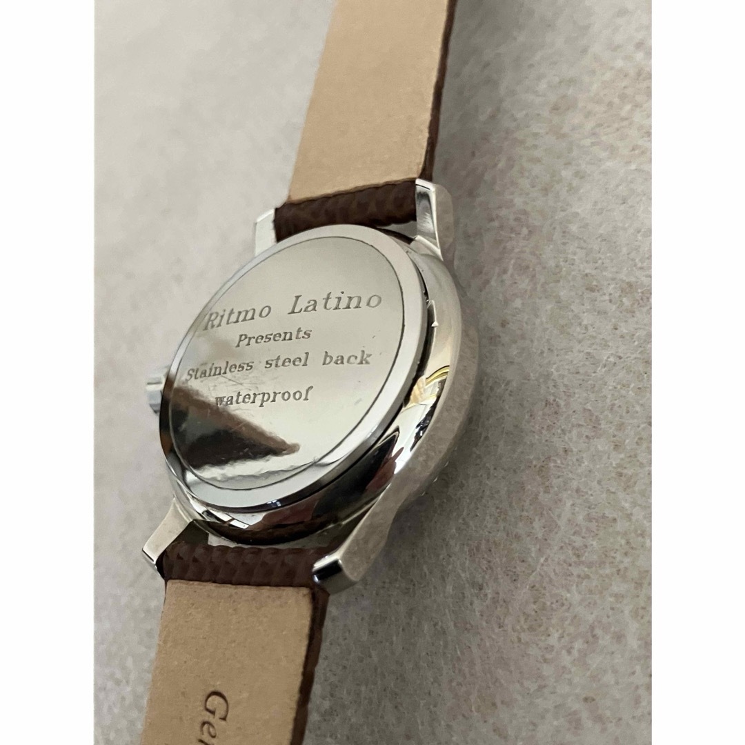 Ritmo Latino(リトモラティーノ)の値下げ 稼働★リトモラティーノ シルバー QZレディース 腕時計 革ベルト新品 レディースのファッション小物(腕時計)の商品写真