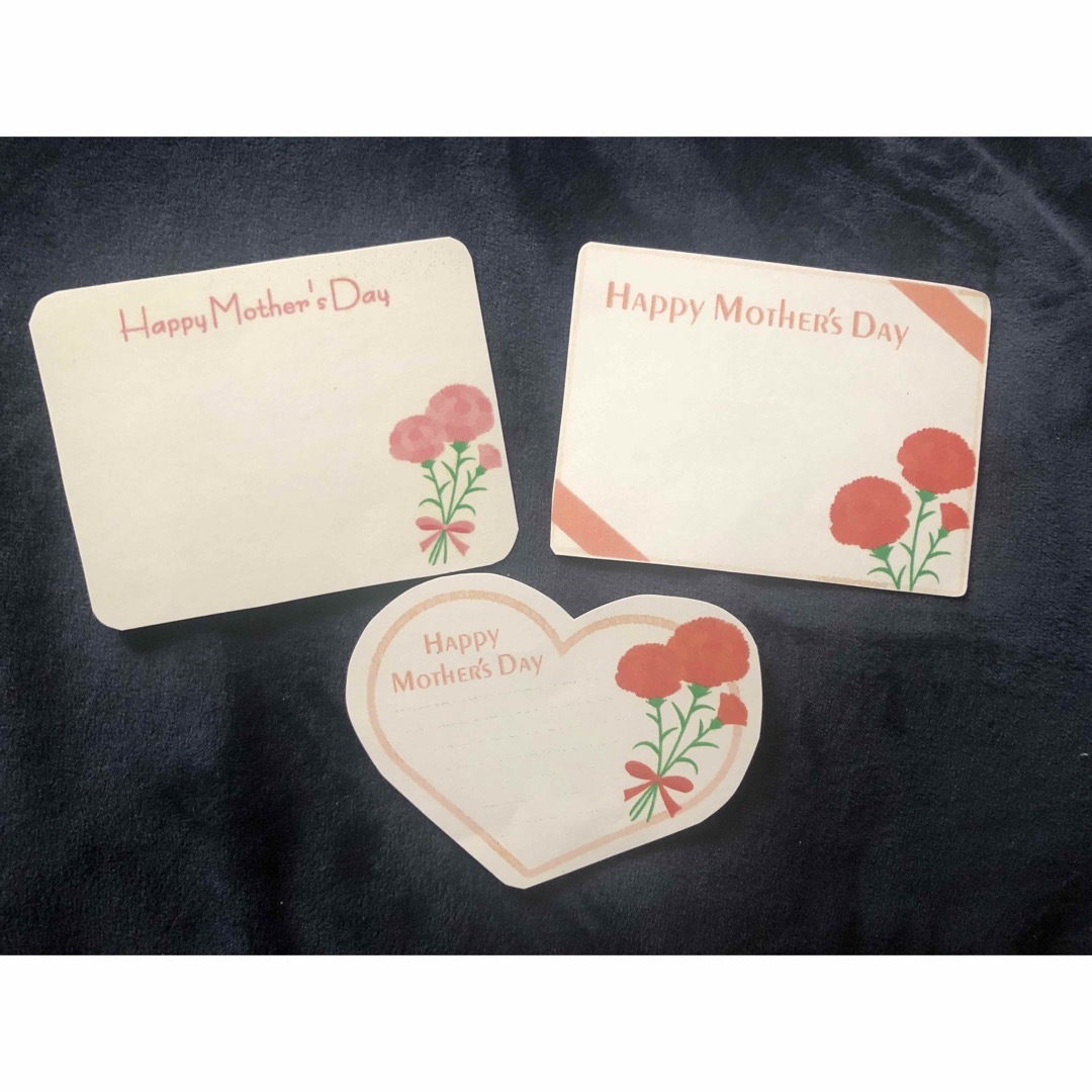 母の日　メッセージ　カード ハンドメイドの文具/ステーショナリー(カード/レター/ラッピング)の商品写真