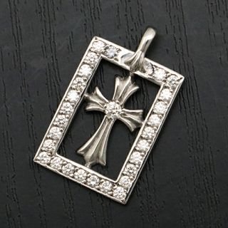 クロムハーツ(Chrome Hearts)のクロムハーツ【CHROMEHEARTS】【K18WG】【ダイヤモンド】フレームドオープン/ベイビーファット/ペンダントトップ/チャーム/6.0g【中古】121543(その他)