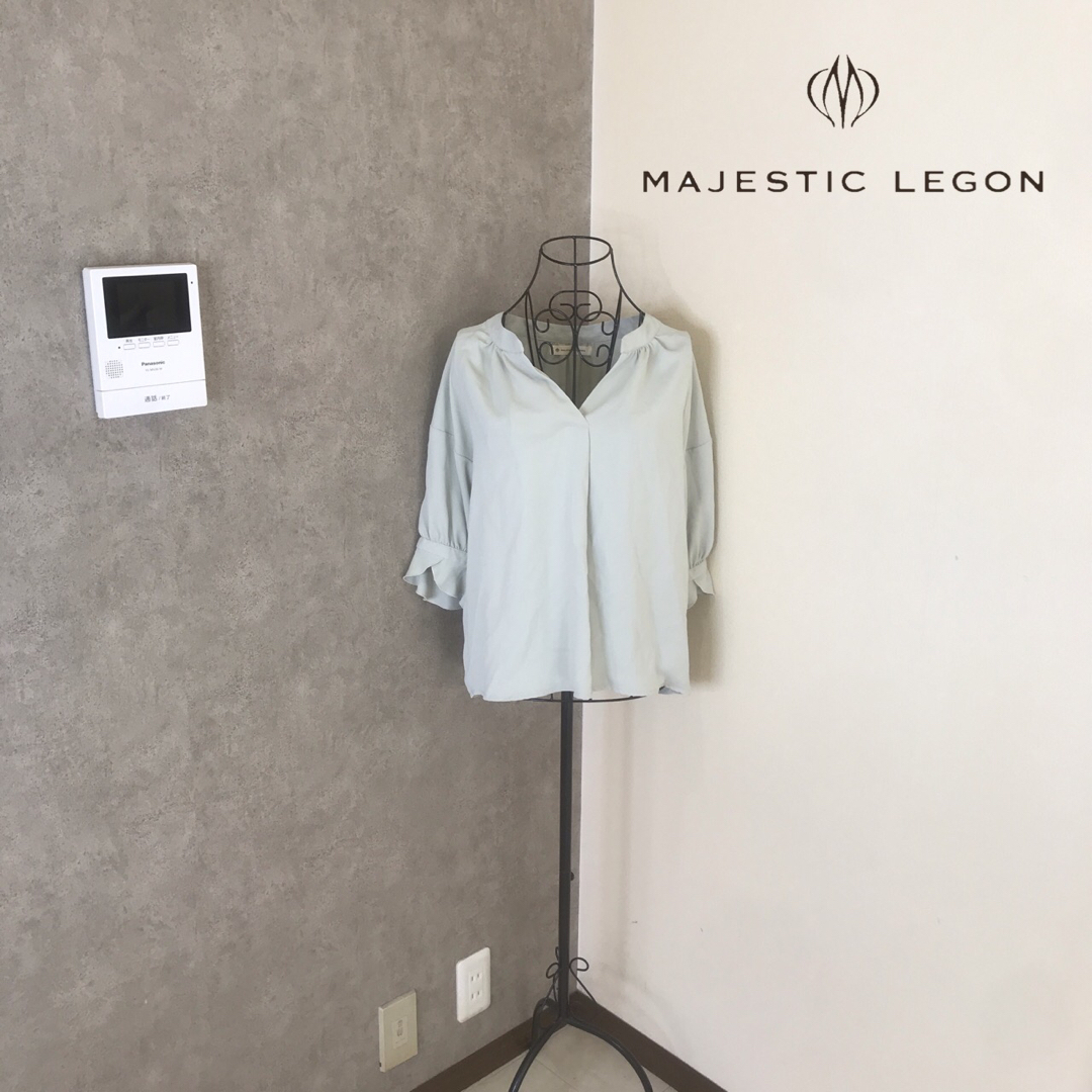 MAJESTIC LEGON(マジェスティックレゴン)のマジェスティックレゴン♡1度着用　ブラウス レディースのトップス(シャツ/ブラウス(半袖/袖なし))の商品写真