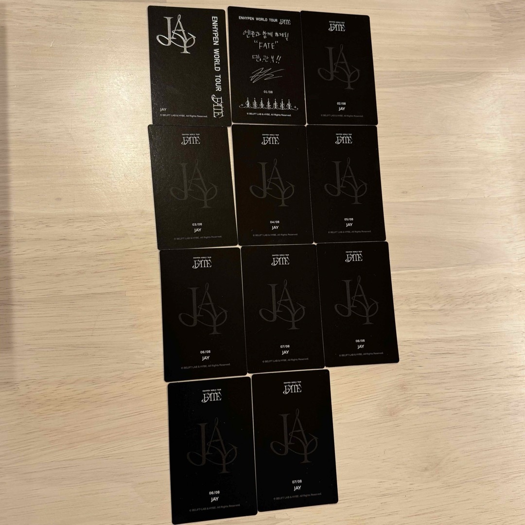 ENHYPEN(エンハイプン)のENHYPEN WORLD TOUR FATE ジェイ フォトカード トレカ エンタメ/ホビーのトレーディングカード(その他)の商品写真