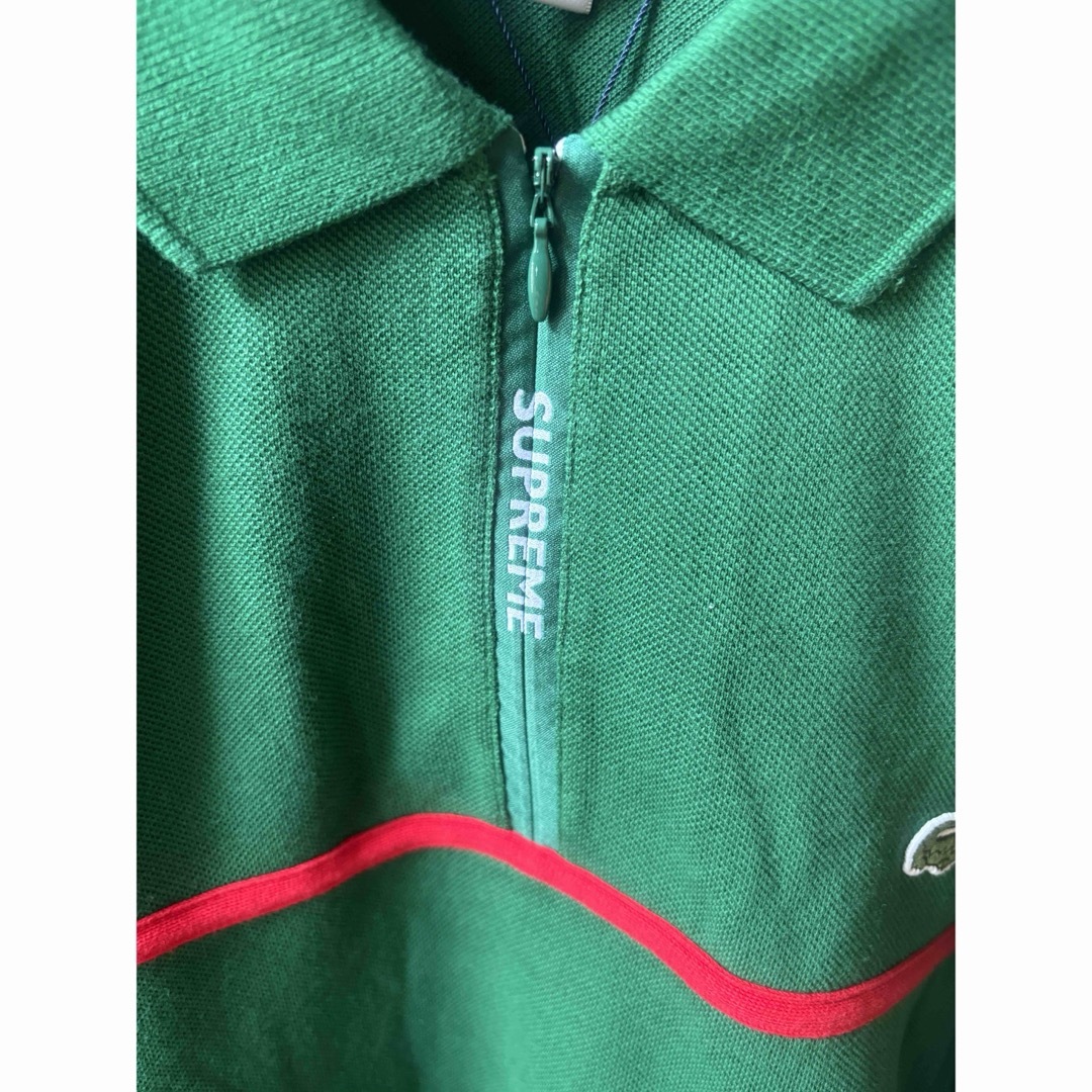 Supreme(シュプリーム)の【新品未使用】Supreme×LACOSTE Zip 長袖ポロ Lサイズ メンズのトップス(ポロシャツ)の商品写真