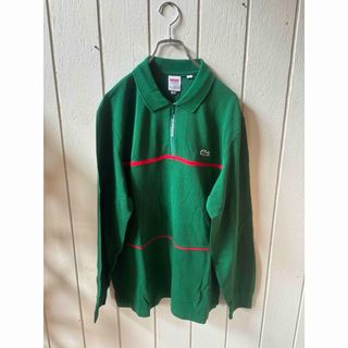 シュプリーム(Supreme)の【新品未使用】Supreme×LACOSTE Zip 長袖ポロ Lサイズ(ポロシャツ)