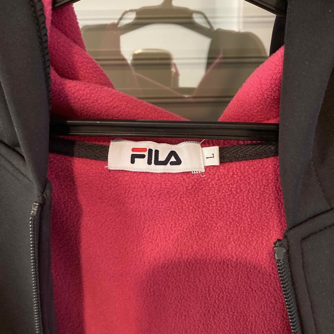 FILA(フィラ)のフィラ FILA 防風ロングパーカー L黒 ブラック レディースのトップス(パーカー)の商品写真